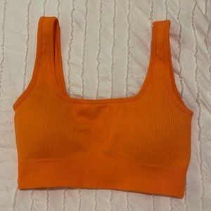 orange workout top